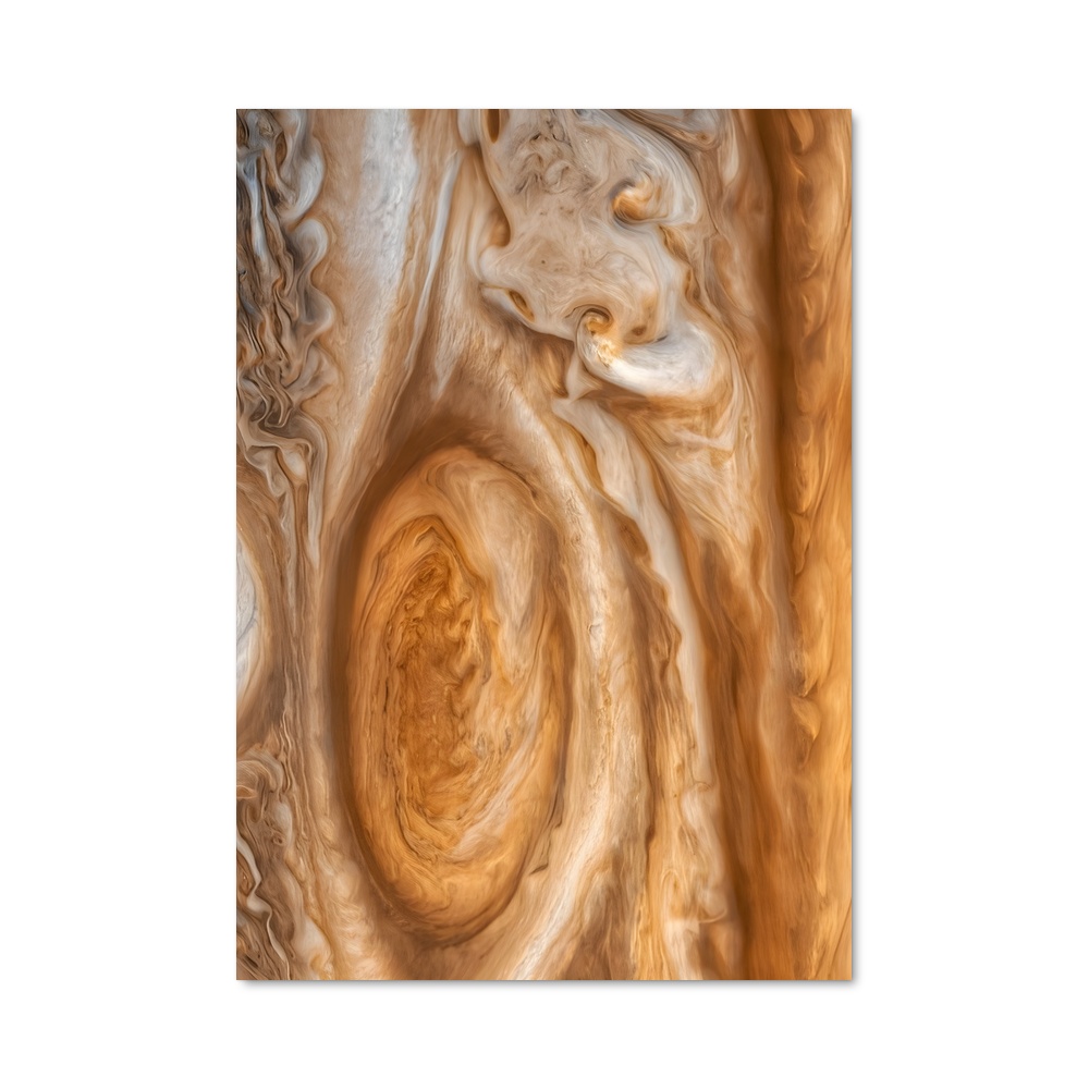 Poster fascinant de la grande tache rouge de Jupiter